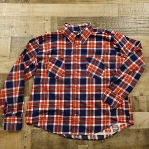 Bud Berma highlander flannel men's XL‎ red blue white
